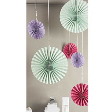 YEY! Let's Party Fächer 'Pastell / 3 Stück'