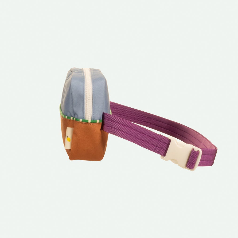 Sticky lemon fanny pack large | better together | badminton blue + leather ball'