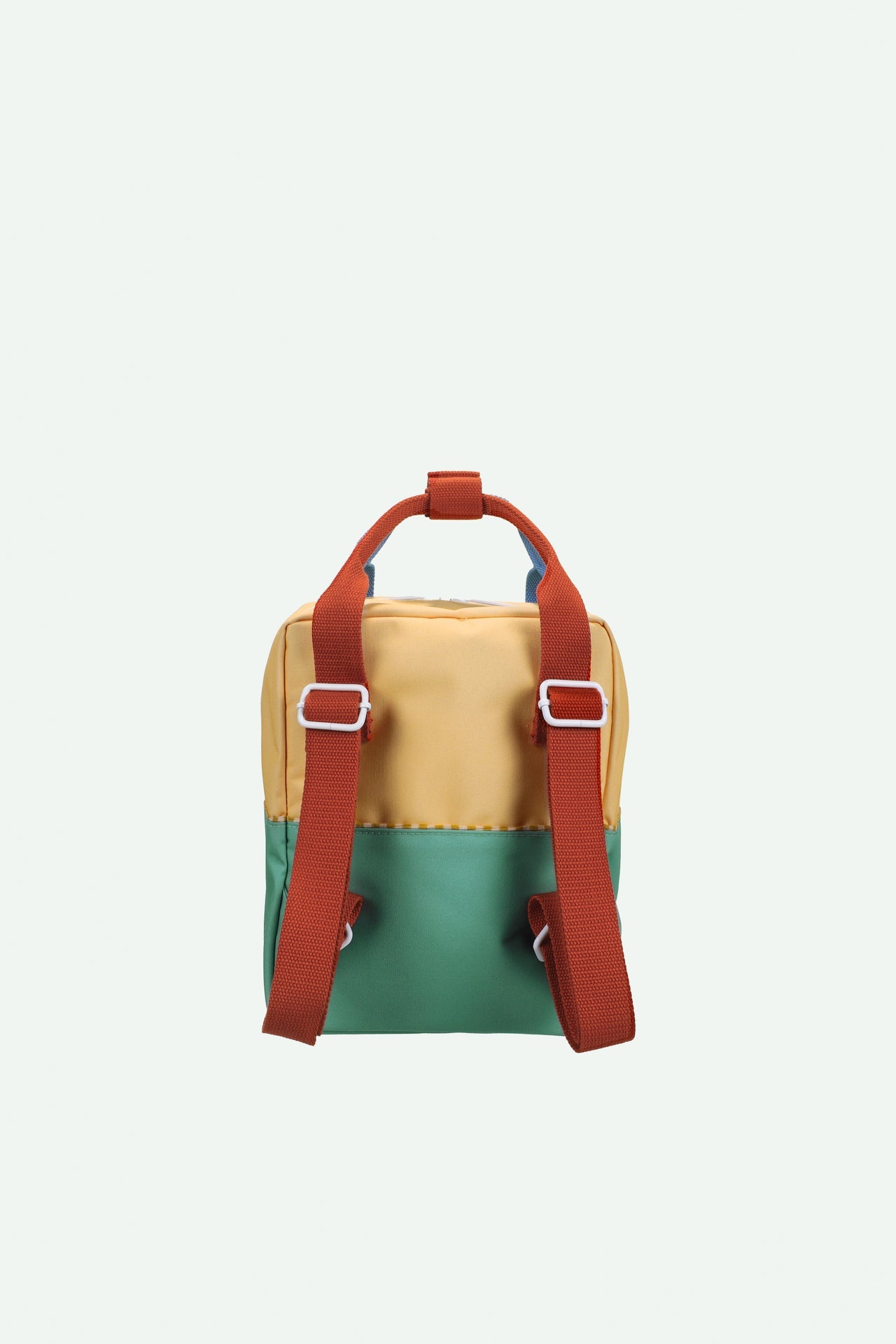 Sticky Lemon Rucksack klein backpack small | colourblocking | sandy yellow + aquatic green