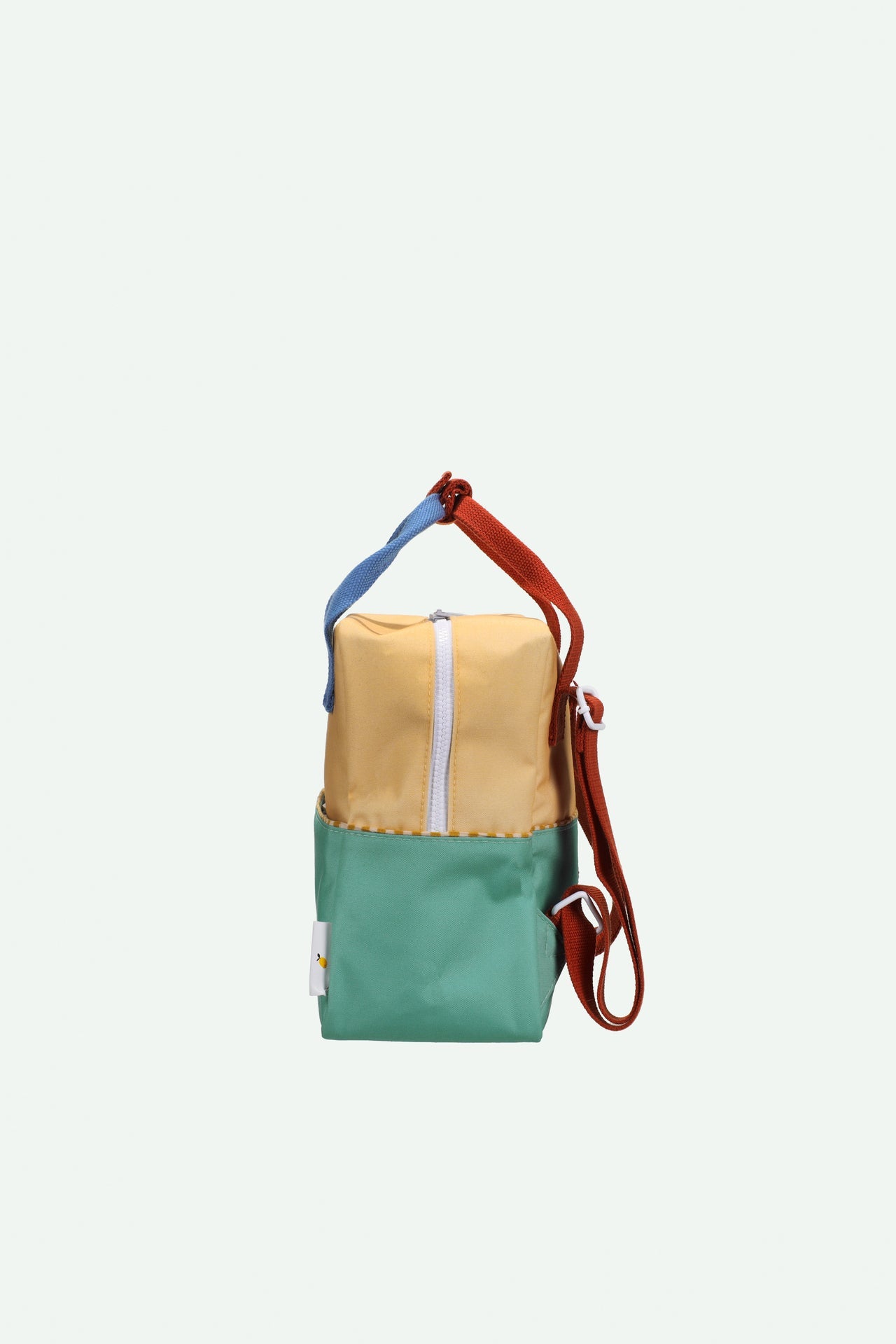 Sticky Lemon Rucksack klein backpack small | colourblocking | sandy yellow + aquatic green