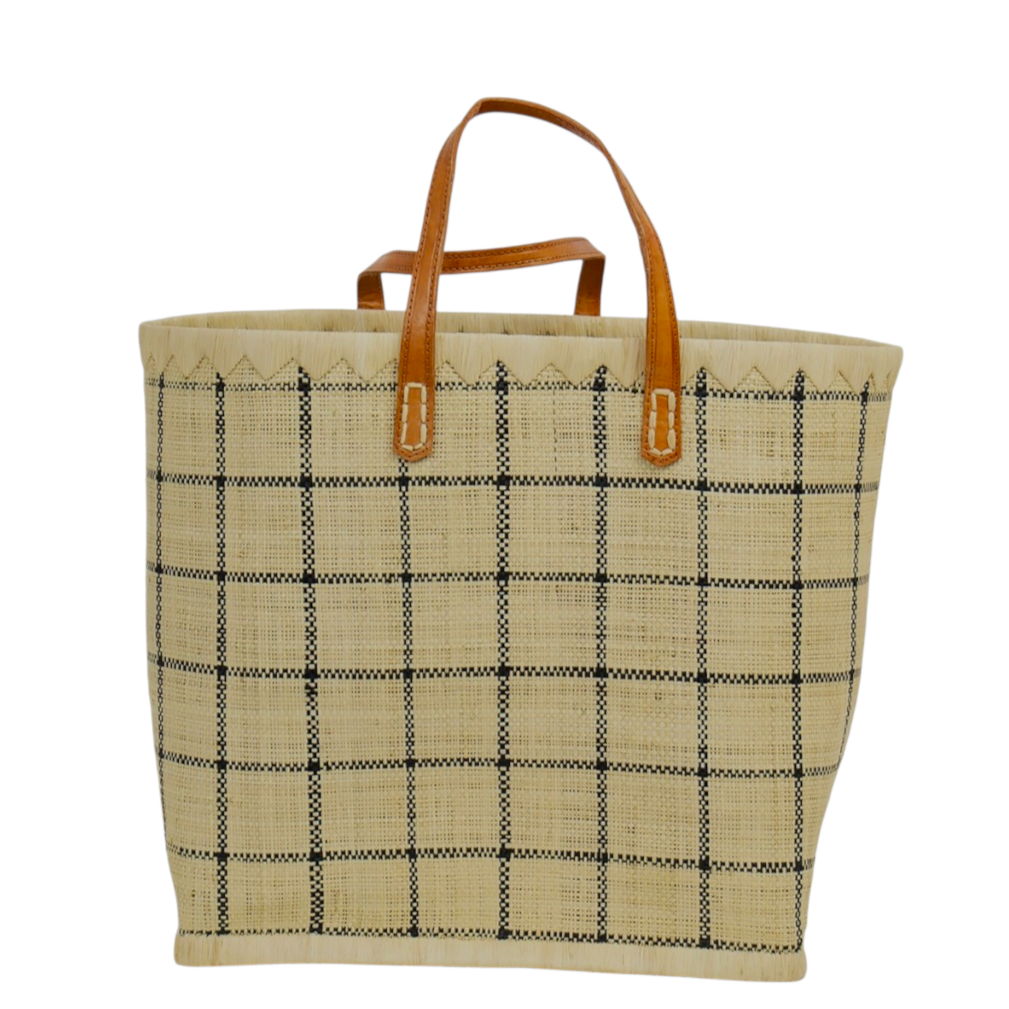 A world of Craft RAFFIA Korb natur/marine 2 Größen