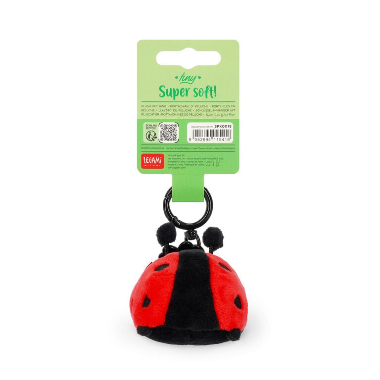 Legami Plüsch-Schlüsselanhänger Ladybug - Tiny Super Soft!