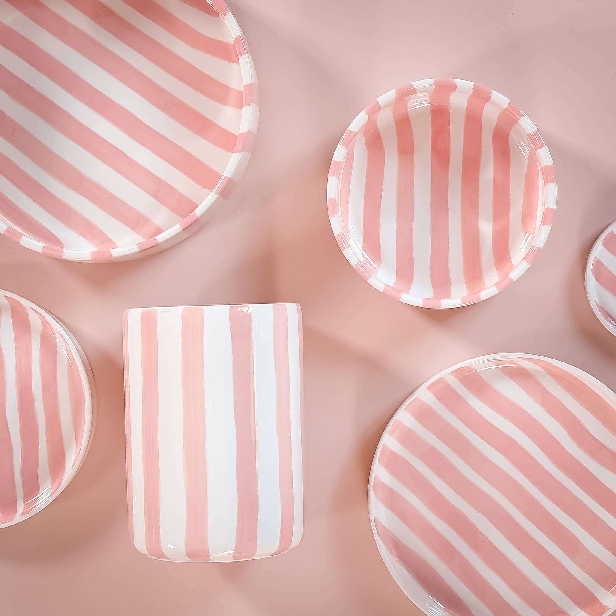 Magazin Minori Schale 'Stripes - incanto rose'