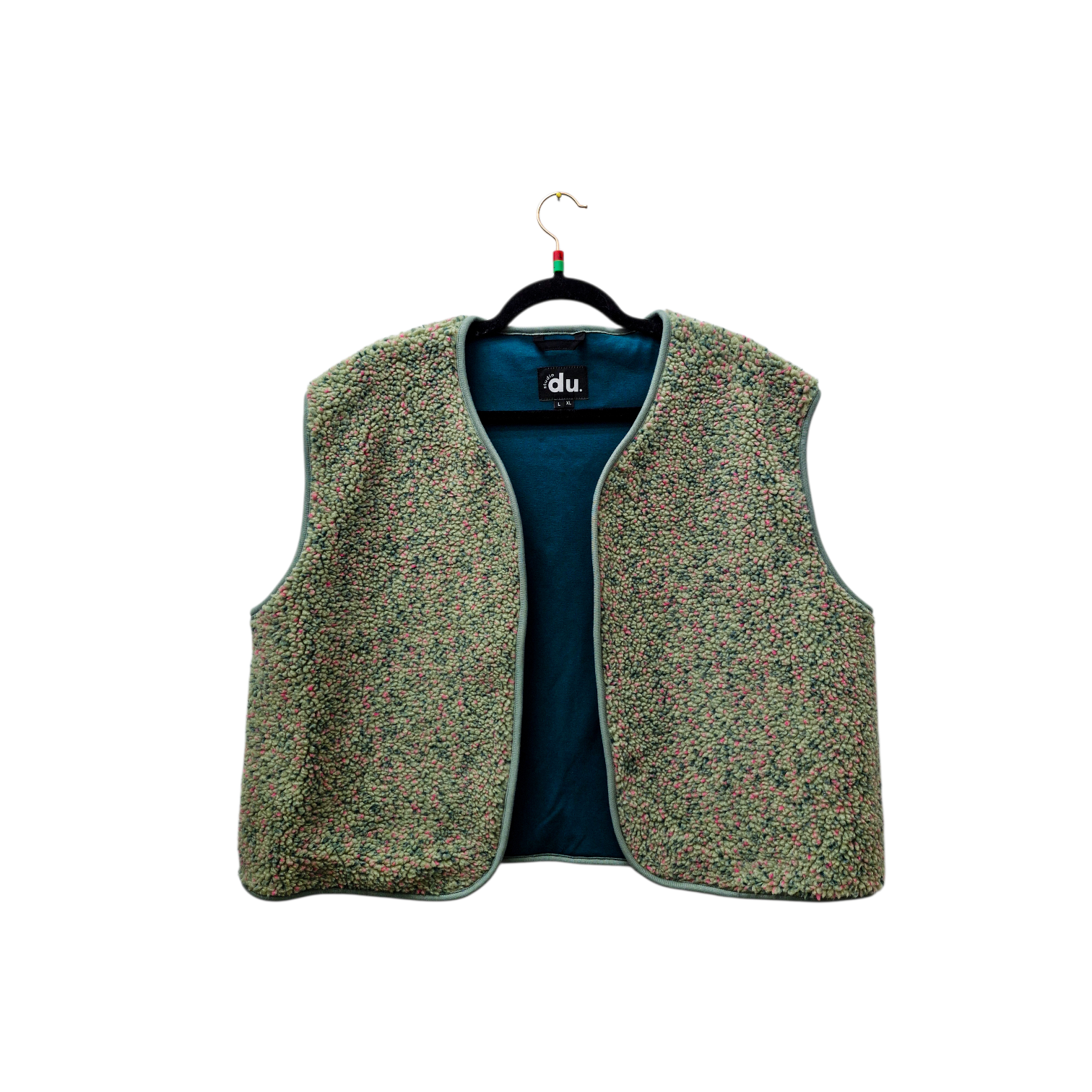 studio du. Teddyweste mint mit Sprenkel