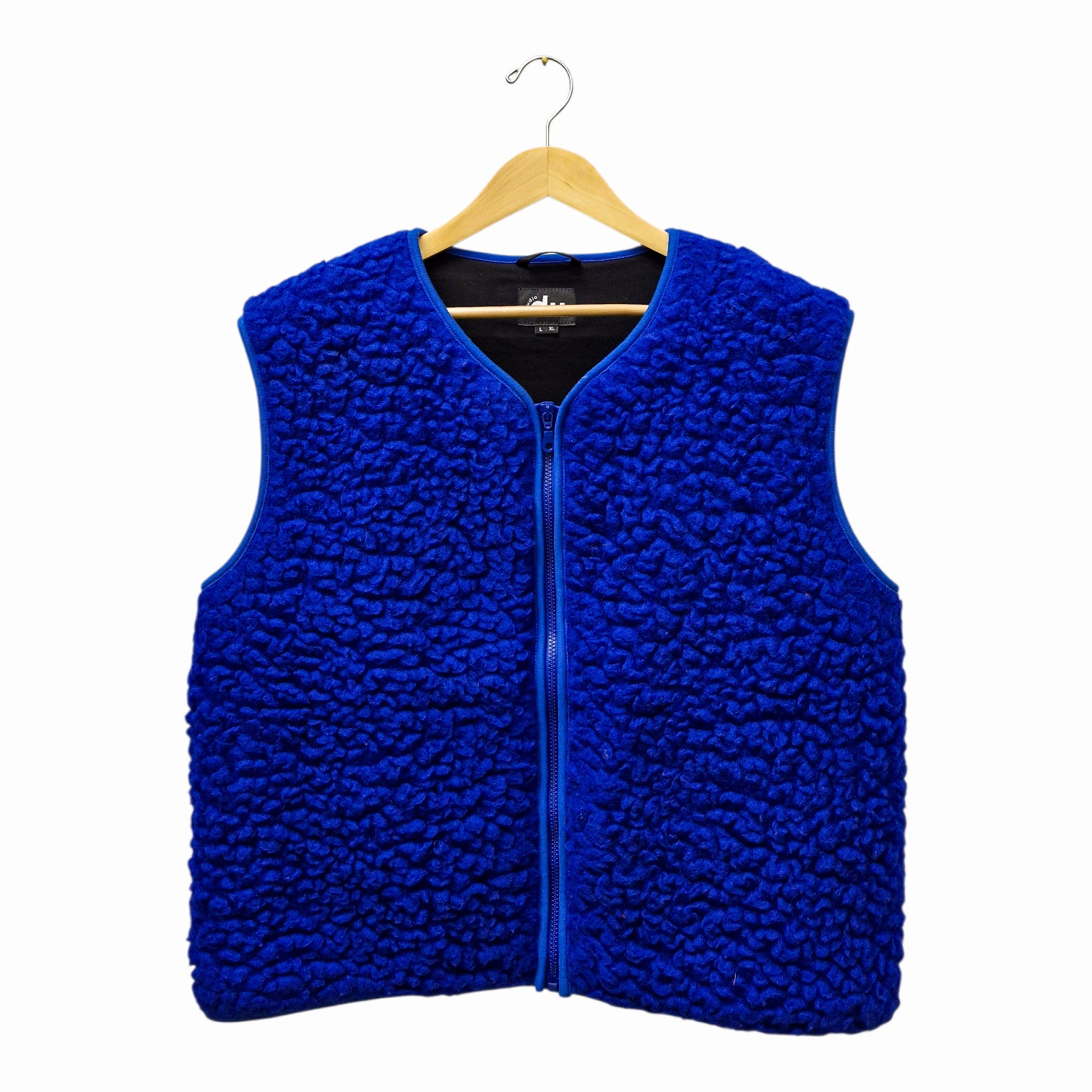 studio du. Weste Limited Edition special knallblau Wolle