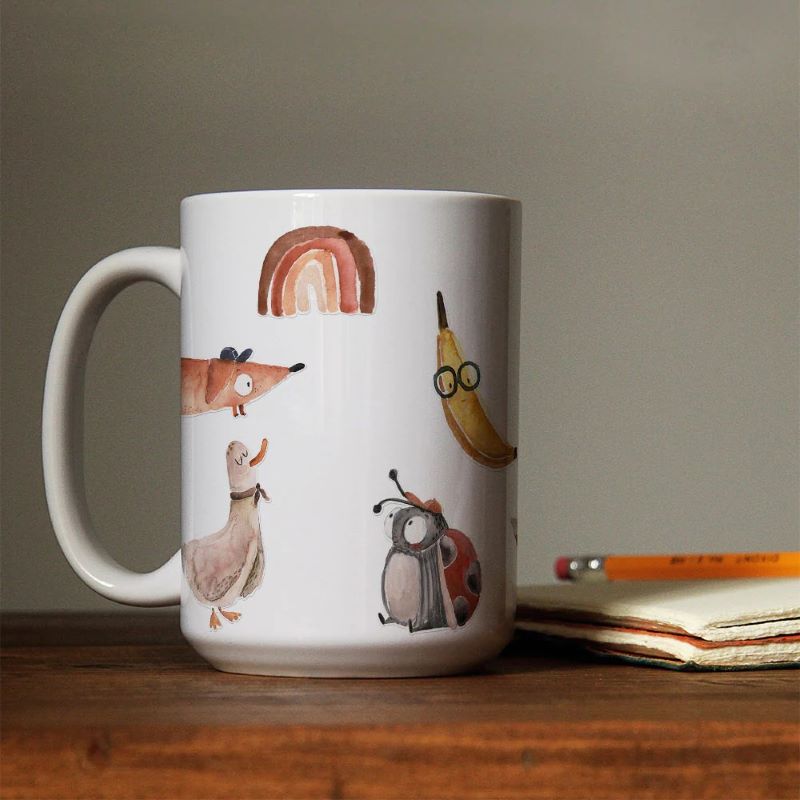 spülmaschinenfeste Sticker 'Dicke Freunde' von halfbird (Pocket Edition)