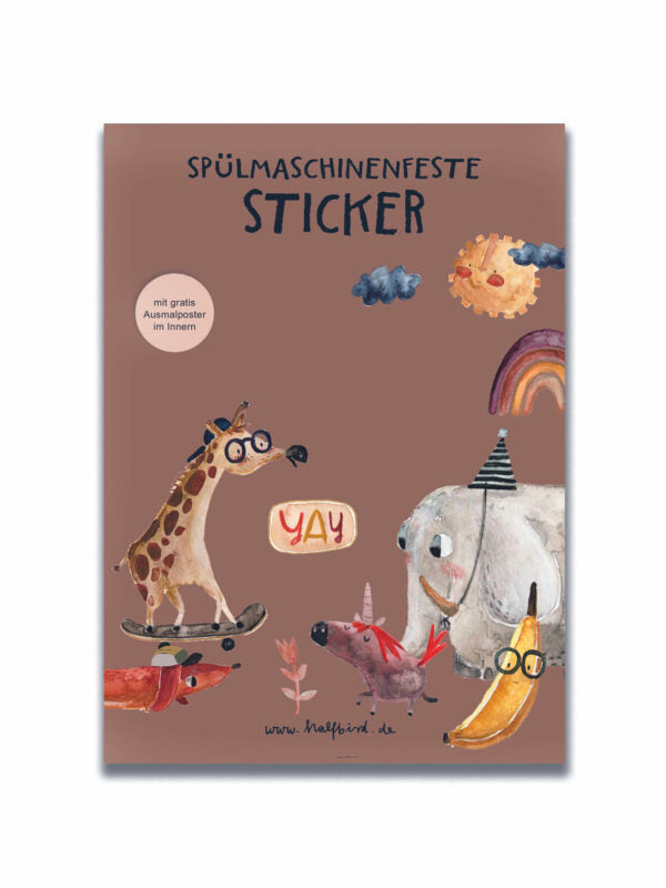 Spülmaschinenfeste Sticker 'Allerlei' Halfbird
