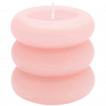 Stumpenkerze 'Ringe' diverse Farben