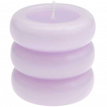 Stumpenkerze 'Ringe' diverse Farben