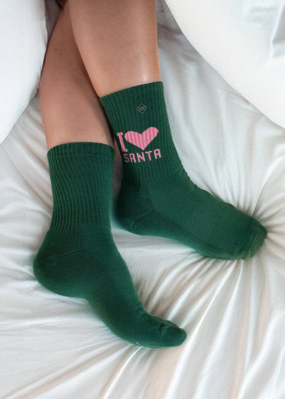 J.Clay I Love Santa - Dark Green - Weihnachtssocken