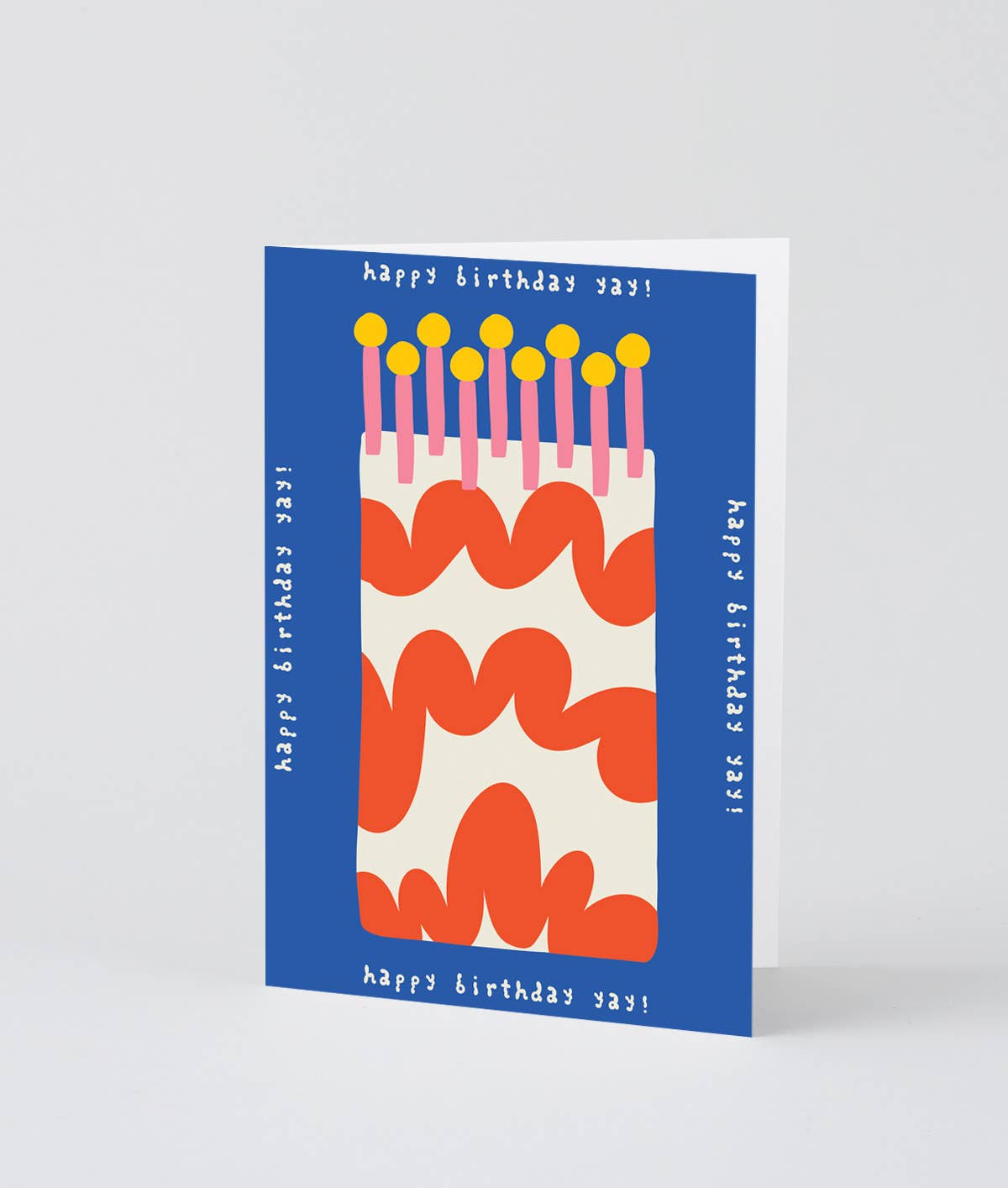 Wrap - Alles Gute zum Geburtstag – Juhu Torte, geprägte Grußkarte