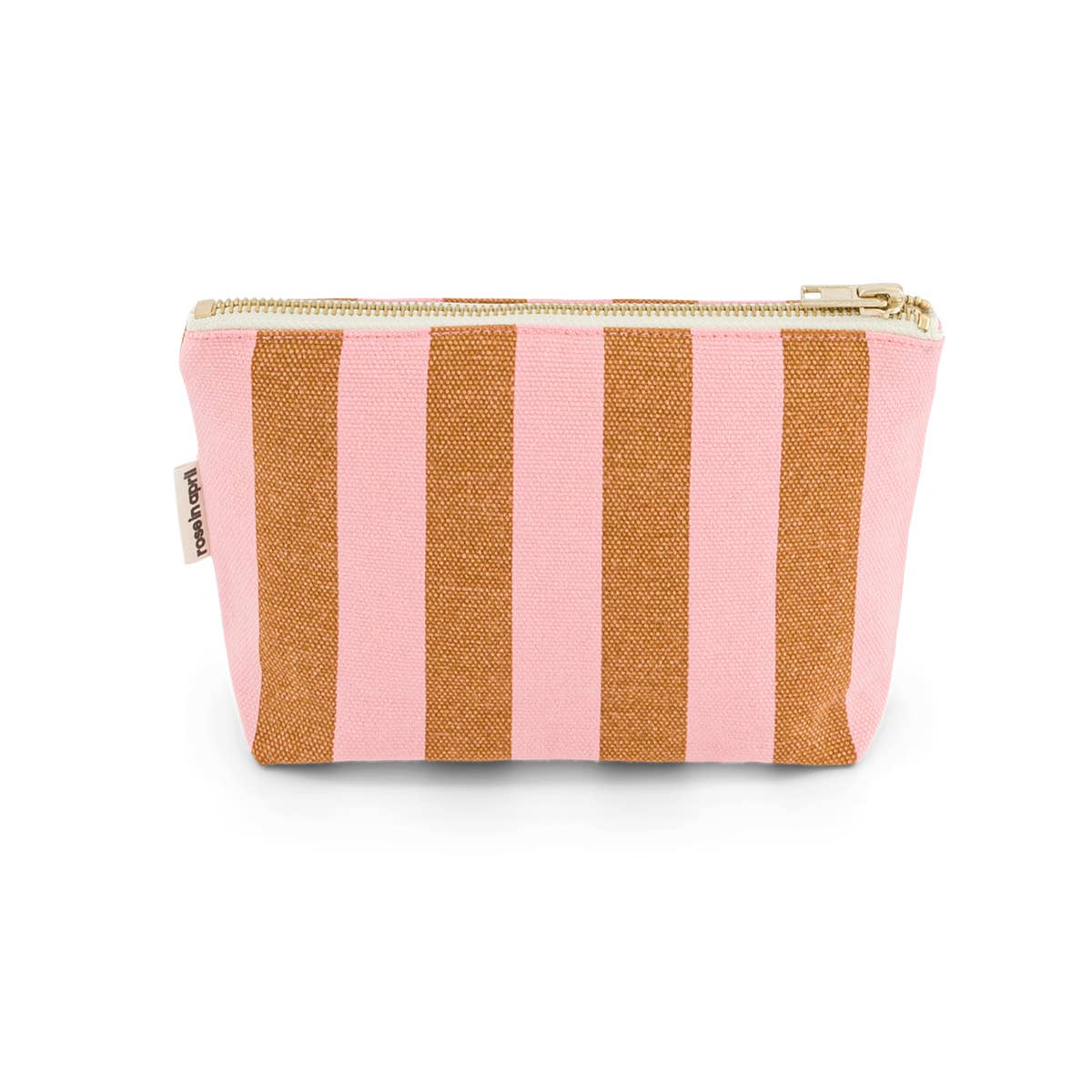 SOFIA-TASCHE STREIFEN KARAMELL / ERDBEERE