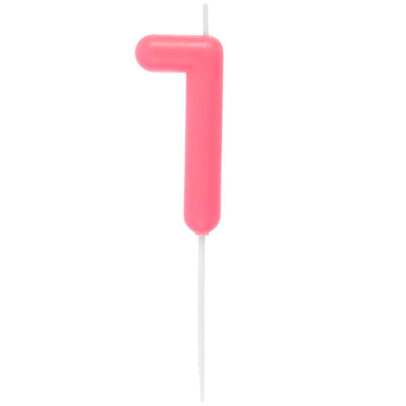 Rico Design Zahlenkerze 'Neon Pink' (Zahlen 0-9)