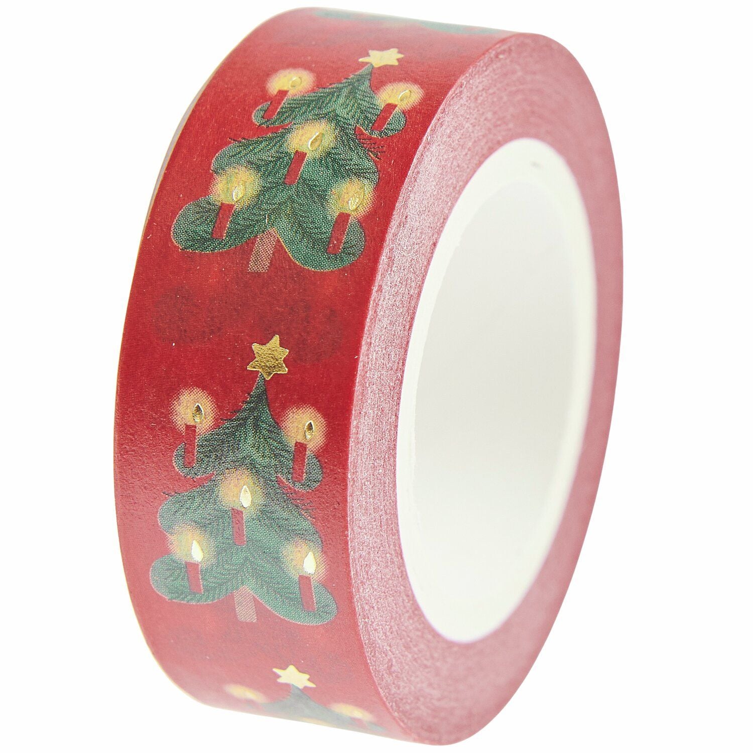 Paper Poetry Tape Weihnachtsbäume Rot