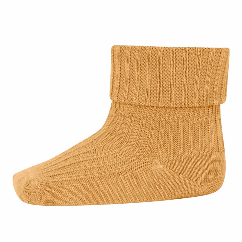 MP Denmark Baumwolle Ripp Baby Socken 'Prairie Sand'