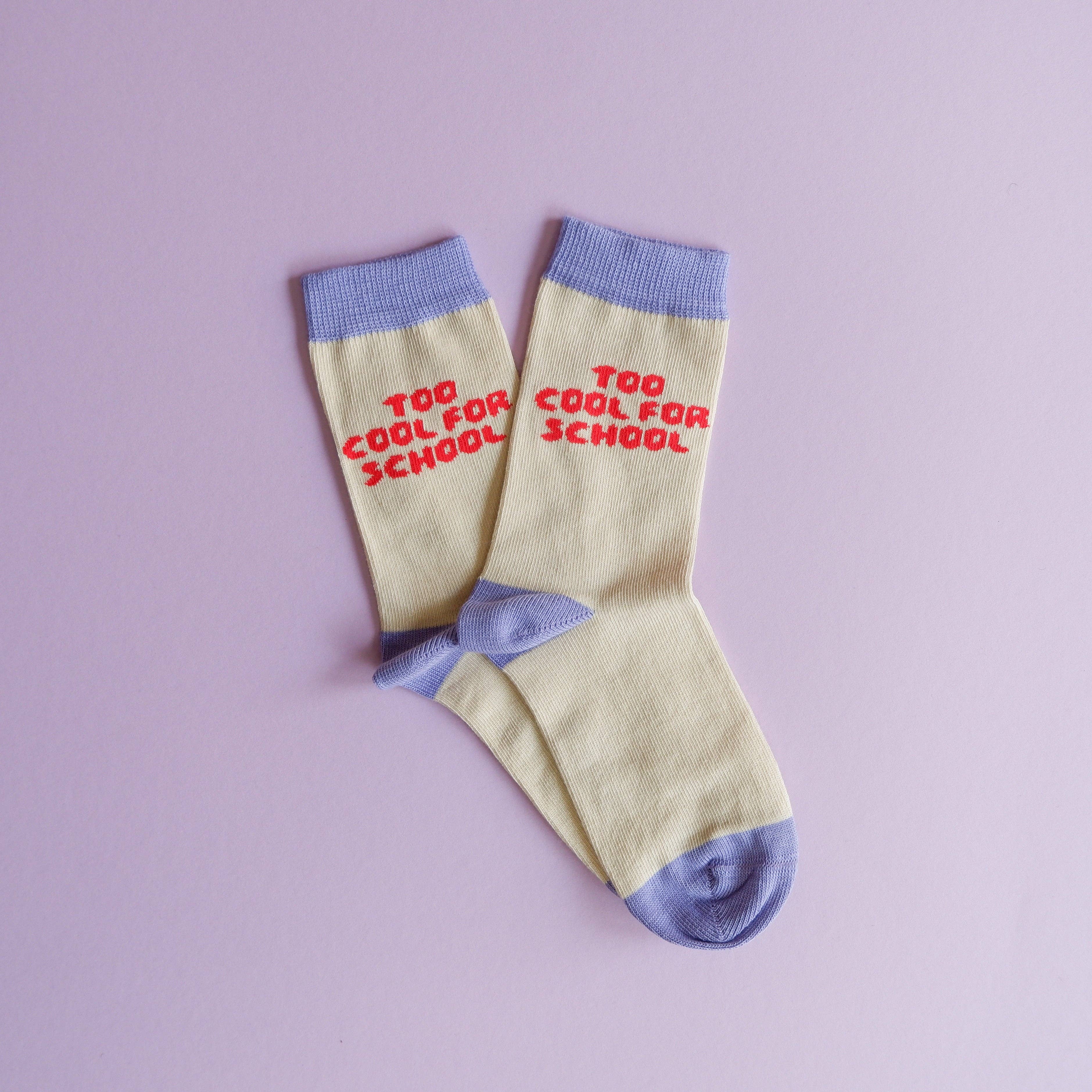 Tinyday Too cool for school-Socken Flieder