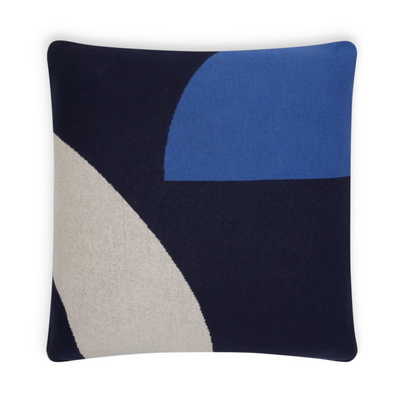 Sophie Home Kissen-/Kissenbezug aus Baumwollstrick 'Ilo Navy'