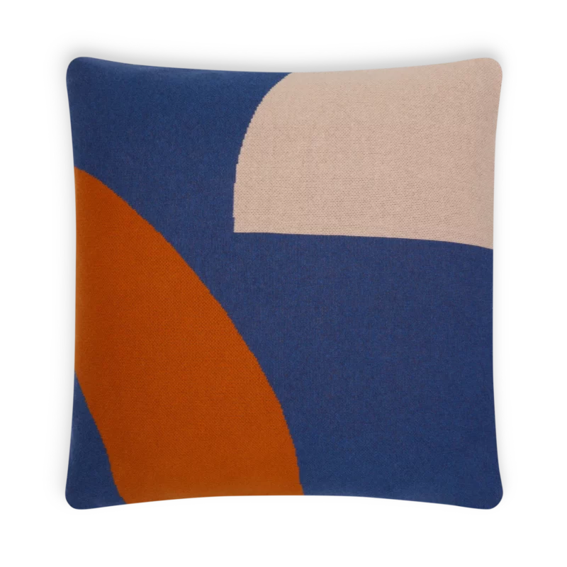 Sophie Home Kissen-/Kissenbezug aus Baumwollstrick 'Ilo Blue'