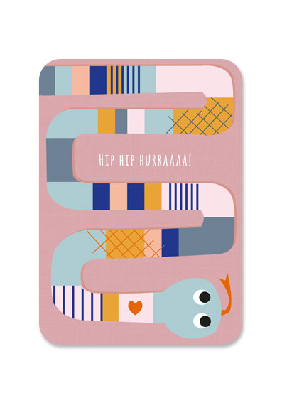 Postkarte 'Mrs Snake'