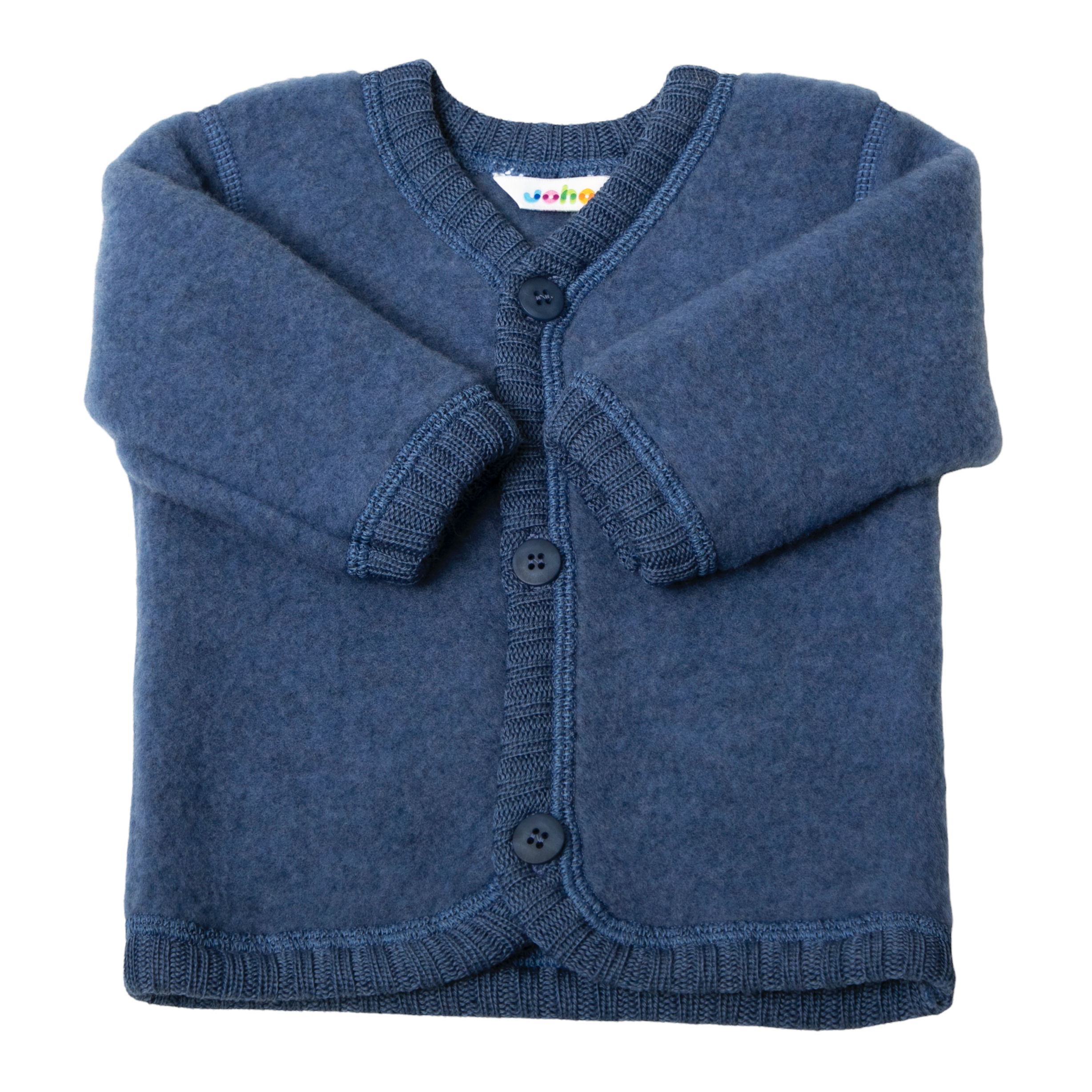 Joha Wollfleece Jacke 'blau'