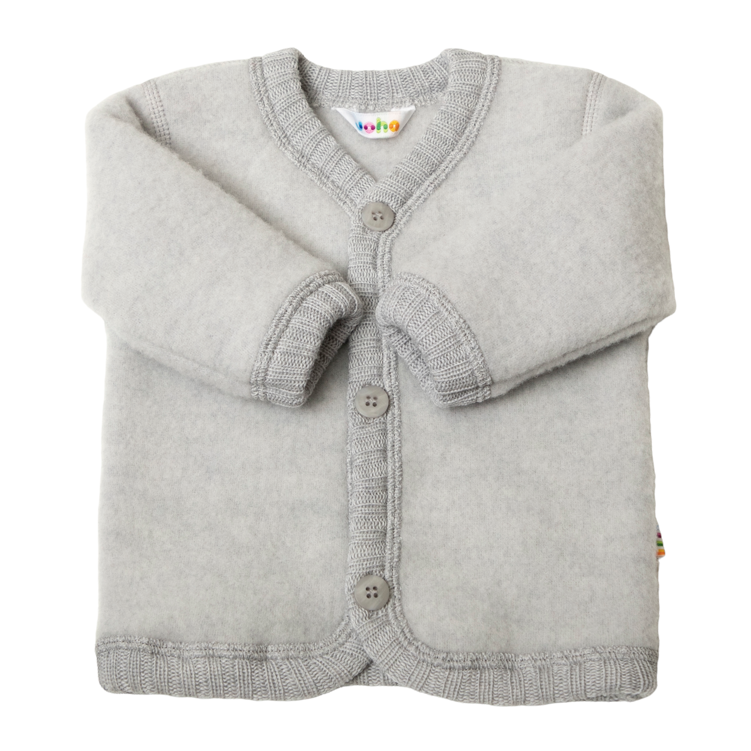 Joha Wollfleece Jacke 'eisgrau'