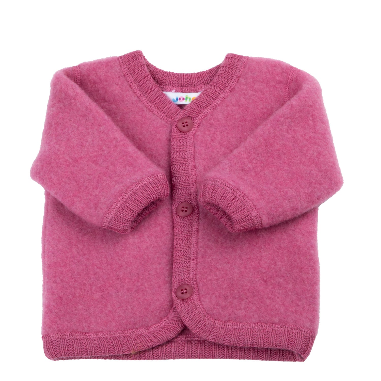 Joha Wollfleece Jacke himbeere
