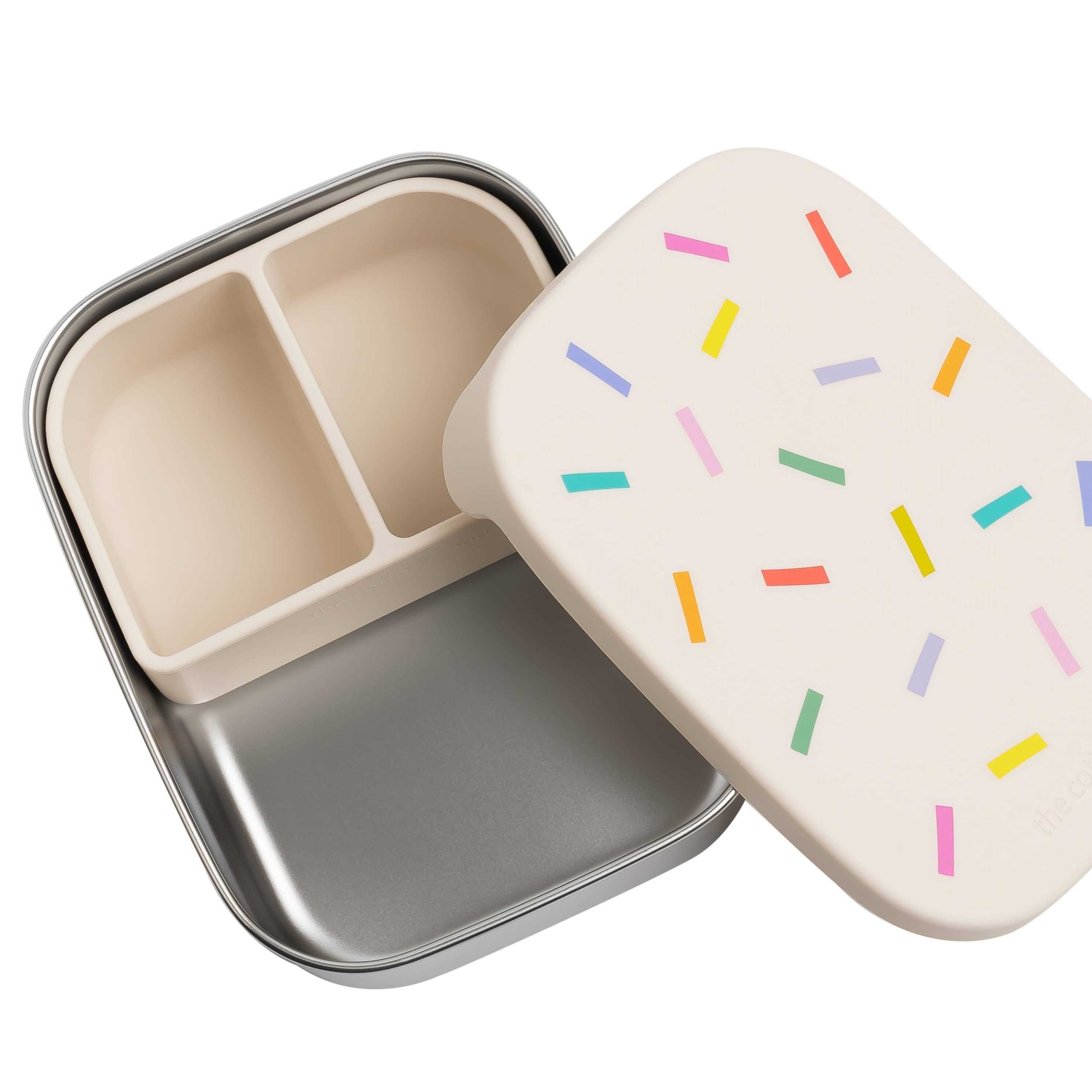 LUNCHBOX AUS EDELSTAHL MIT Fächern FÜR KINDERKONFetti