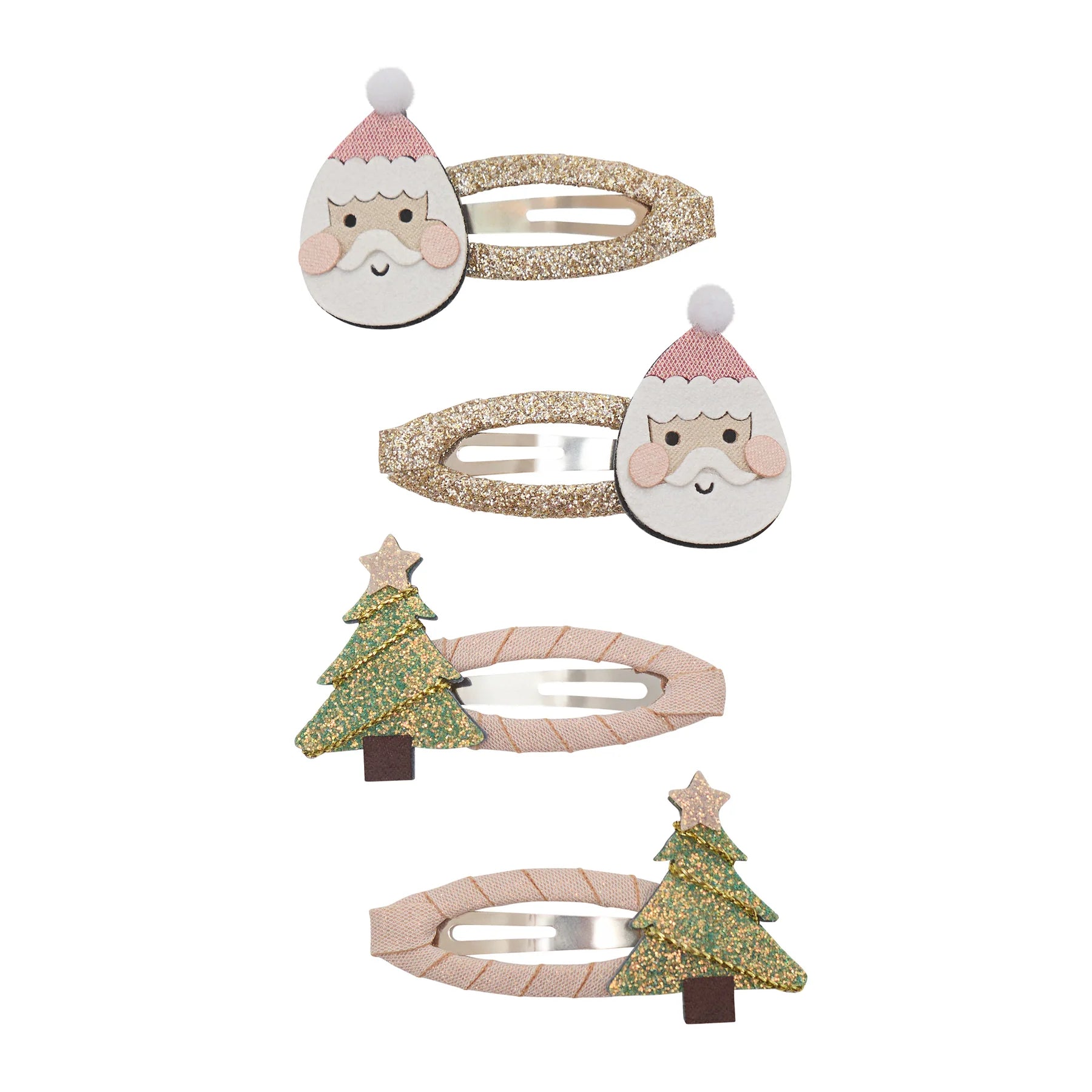 Mimi und Lula -Santa & Christmas tree- Clic Clac Kinder Haarspangen