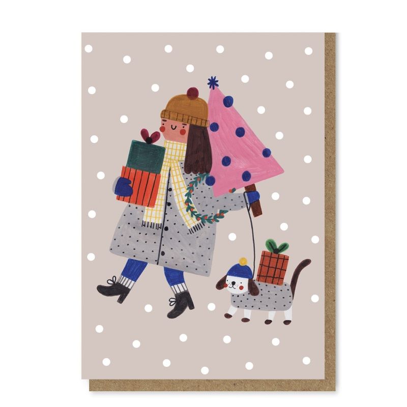 Daria Solak Klappkarte 'Christmas Girl'