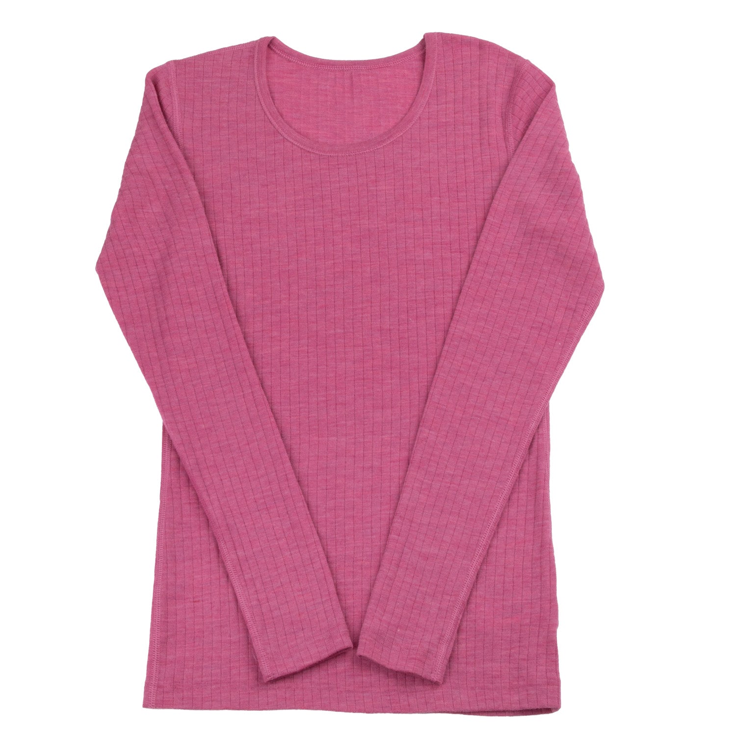 JOHA Merinowolle Longsleeve für Erwachsene 'himbeere'