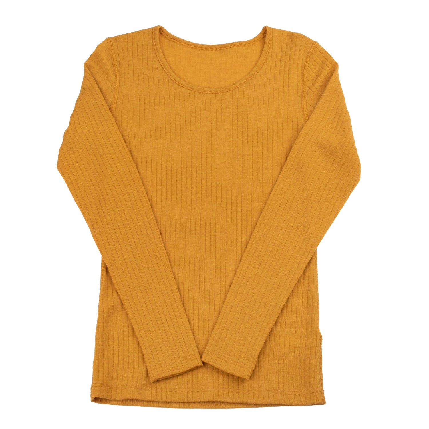 JOHA Merinowolle Longsleeve für Erwachsene 'senf'