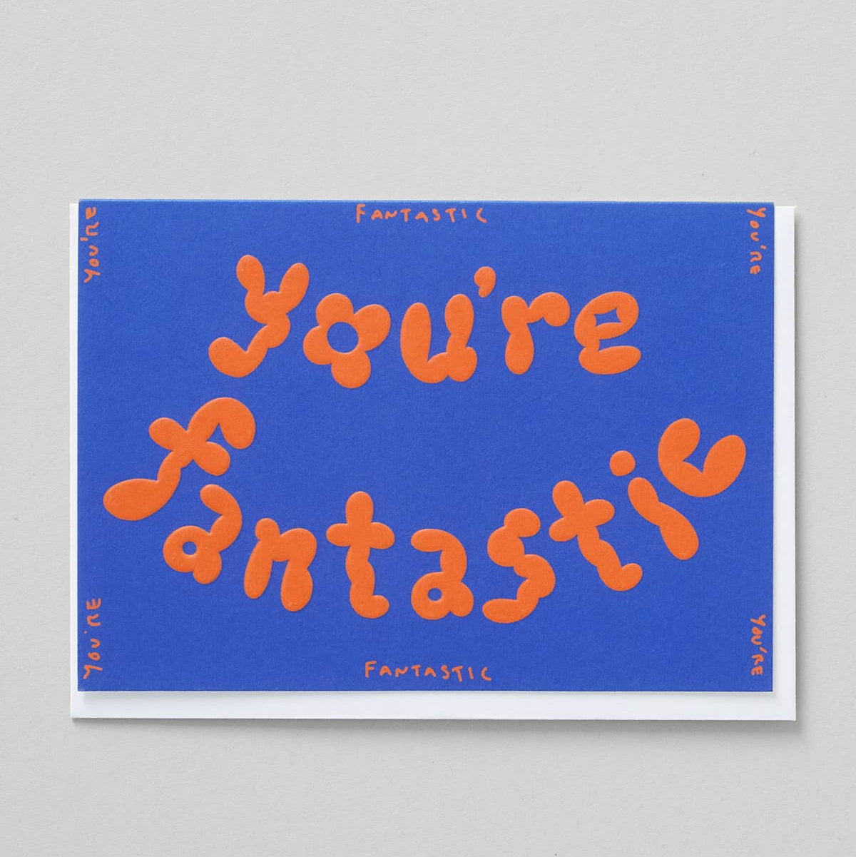 WRAP Du bist fantastisch geprägte Grußkarte
