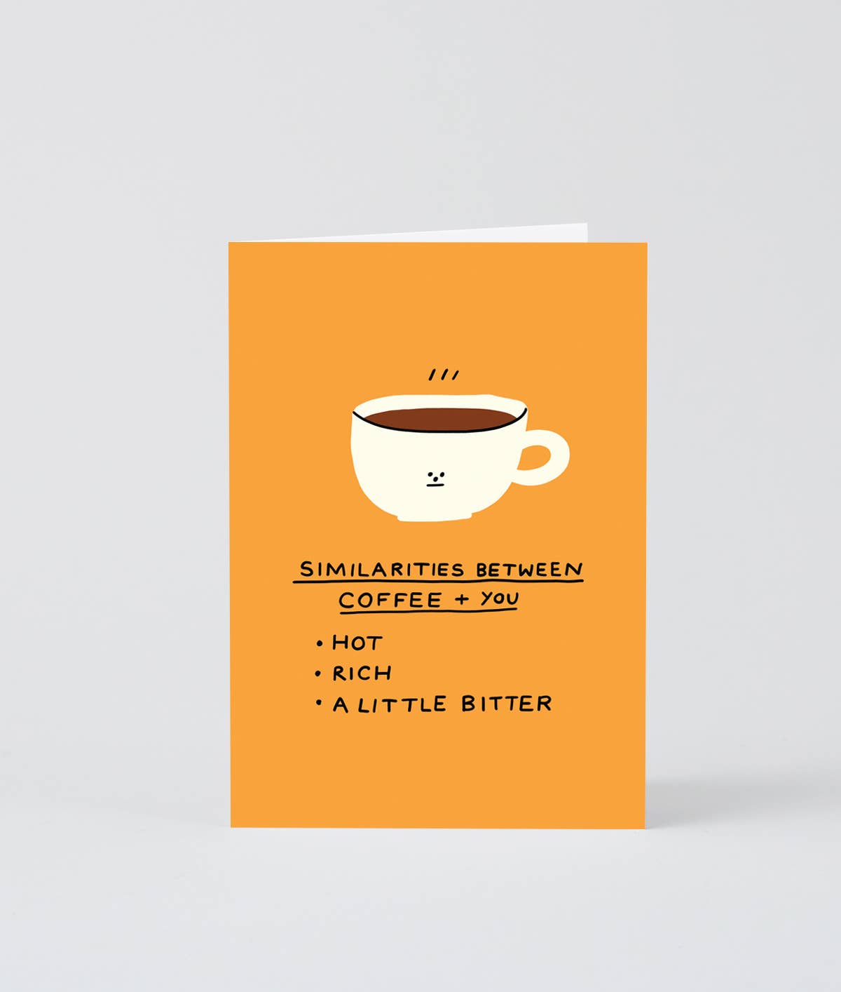 "Coffee and you" Grußkarte Wrap