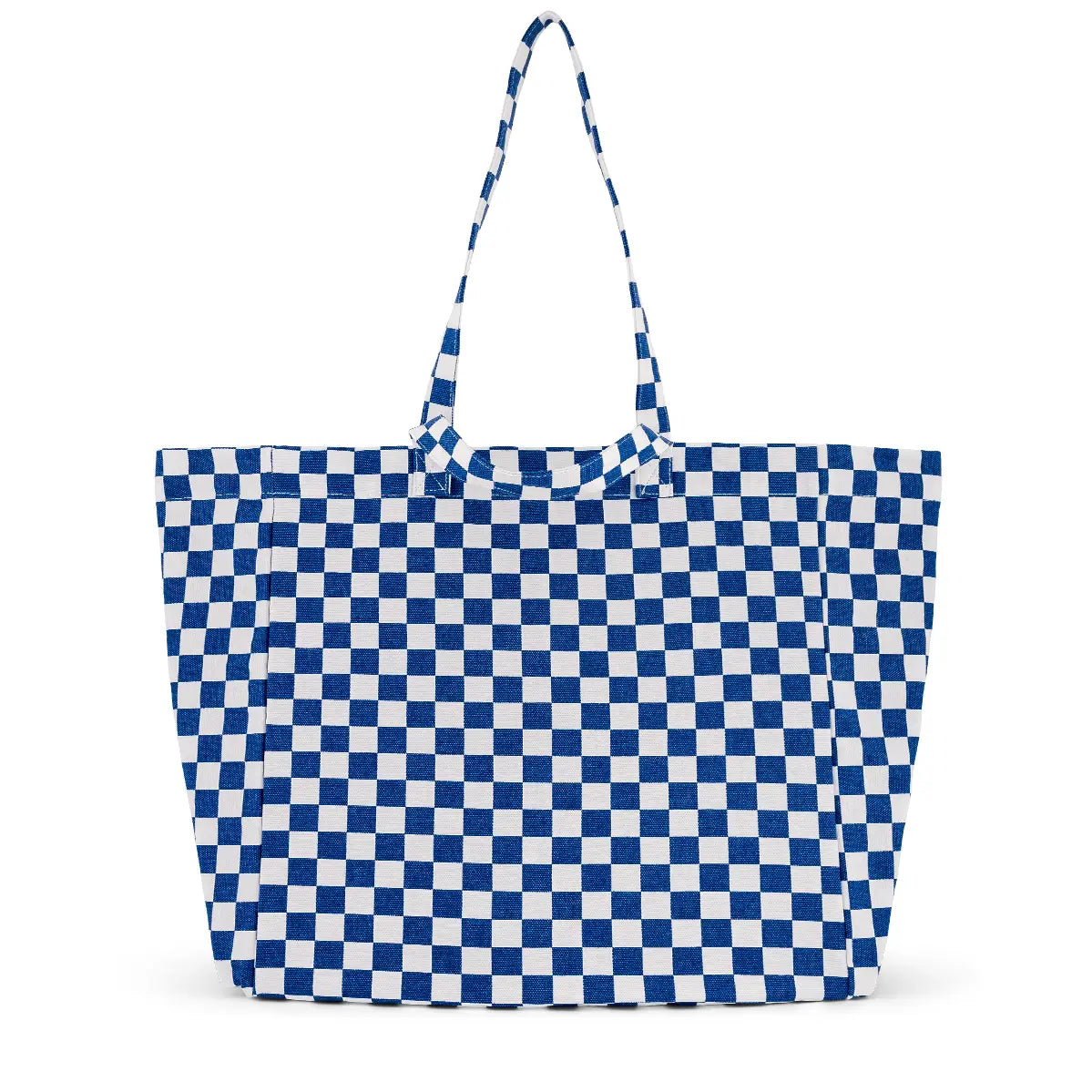 Rose in April Tote bag 'Schachbrett blau'