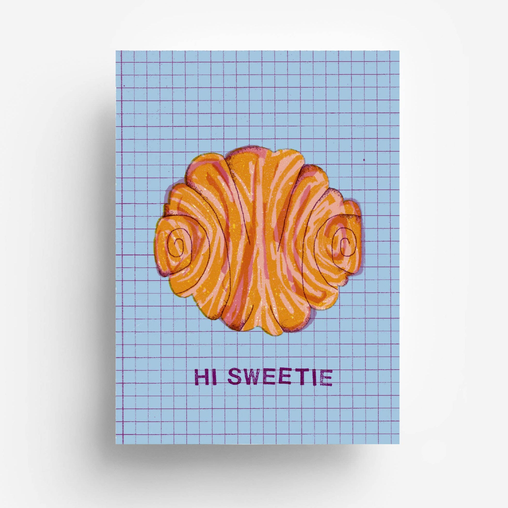 Franzbrötchen Postkarte DIN A6