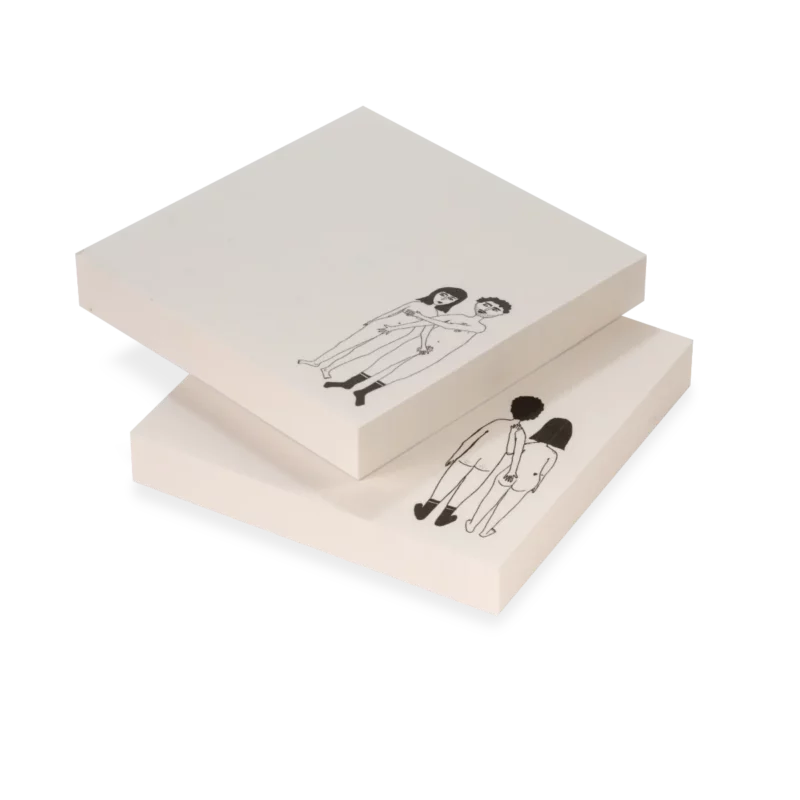 helen b Sticky Notes 'naked couple back & naked couple'