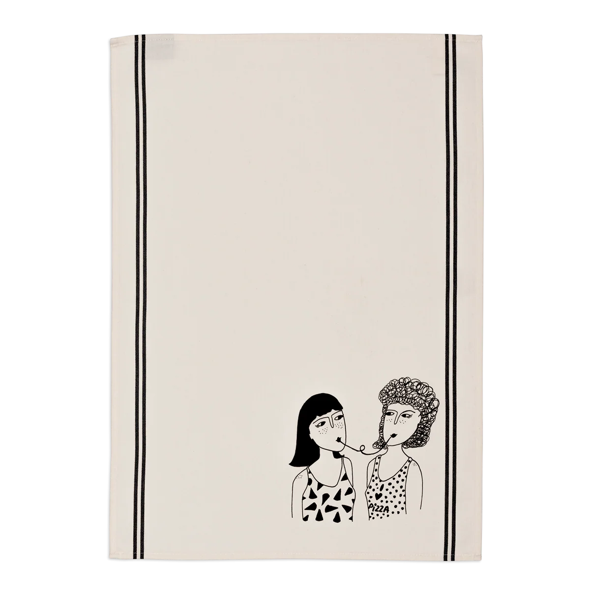 Helen B -Geschirrtuch 'I love pizza'