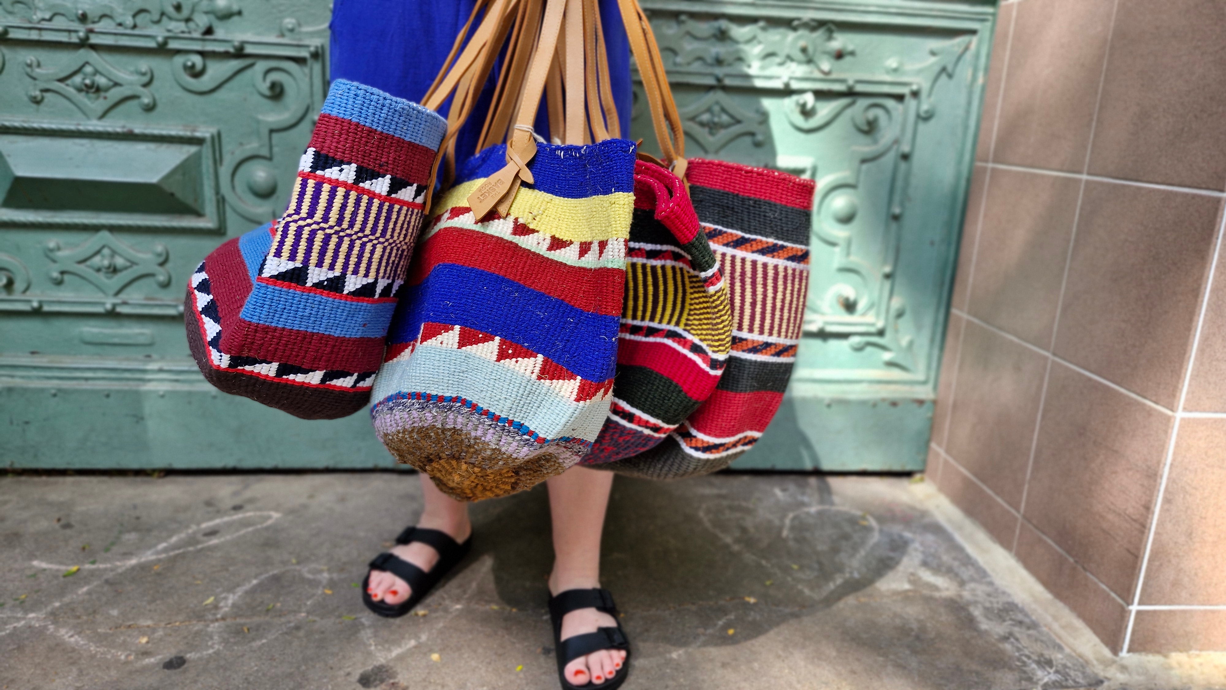 The Basket Room 'Nifty Knit' Tragetasche -unterschiedliche Varianten-