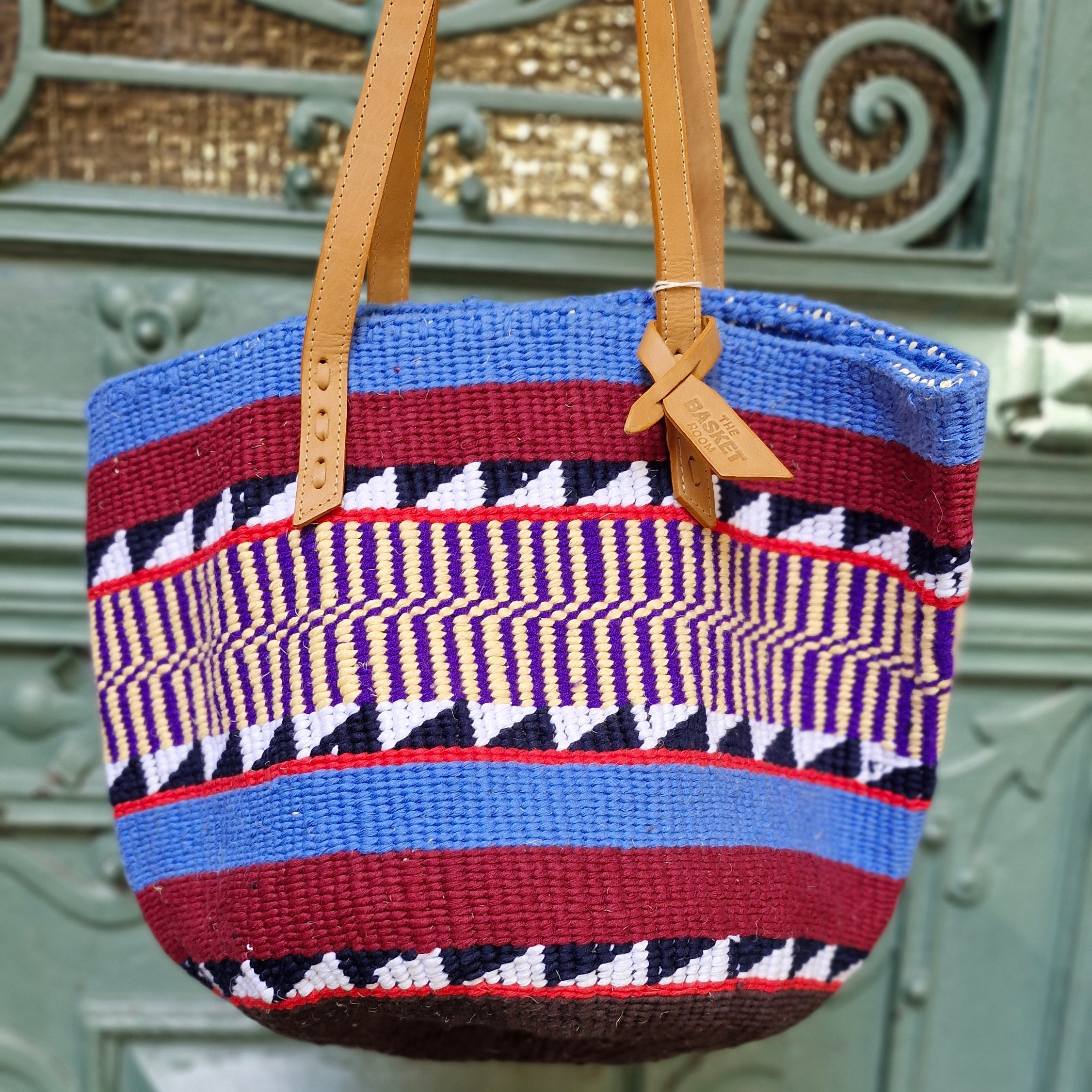 The Basket Room 'Nifty Knit' Tragetasche -unterschiedliche Farben-