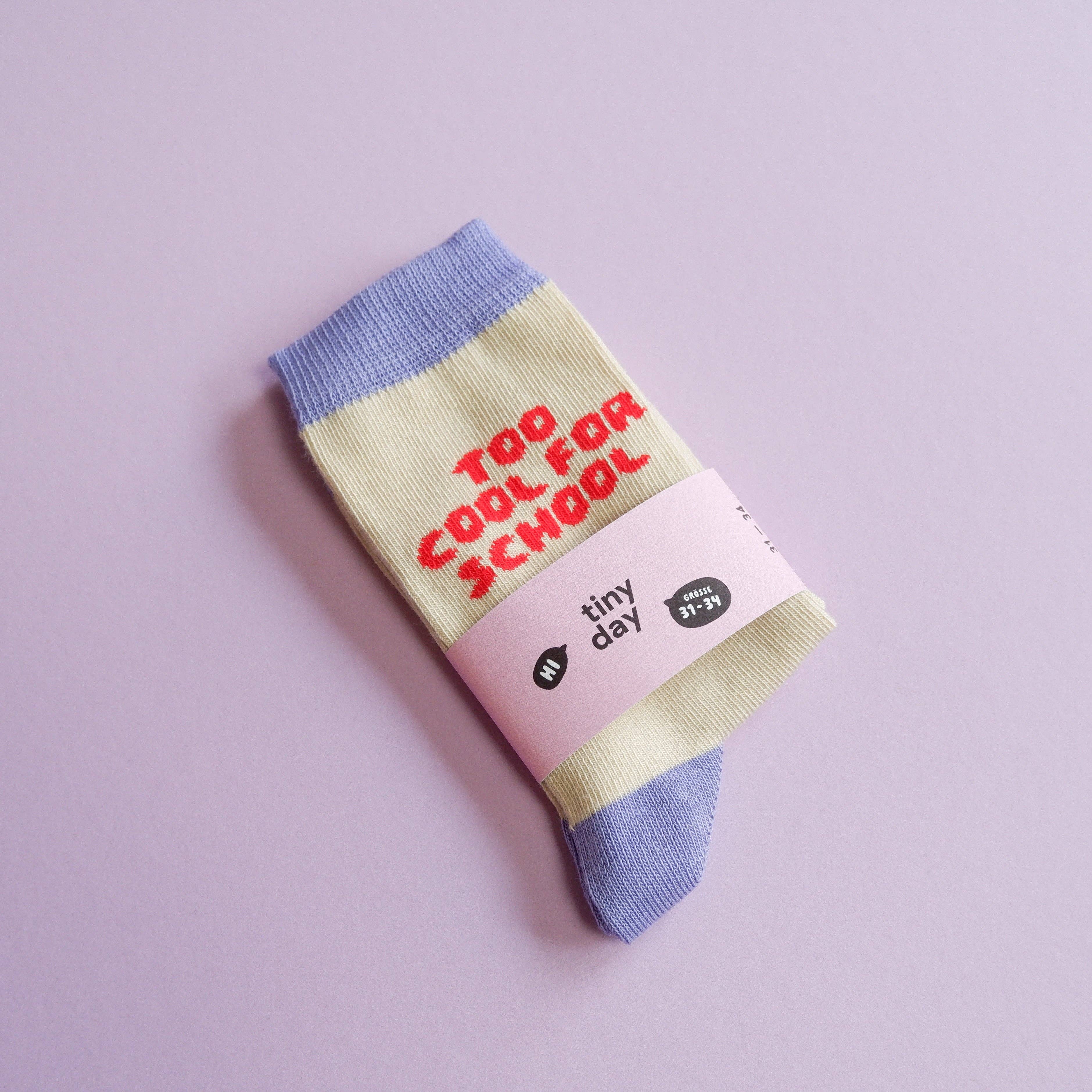 Tinyday Too cool for school-Socken Flieder