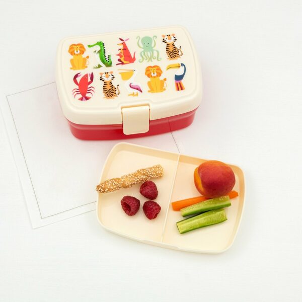 Lunchbox mit herausnehmbarem Fach 'Colourful Creatures'