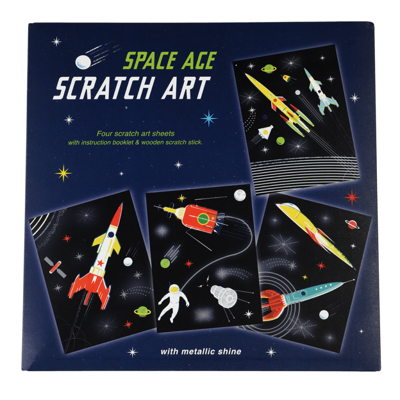 Kratzbilder 'Space Age'