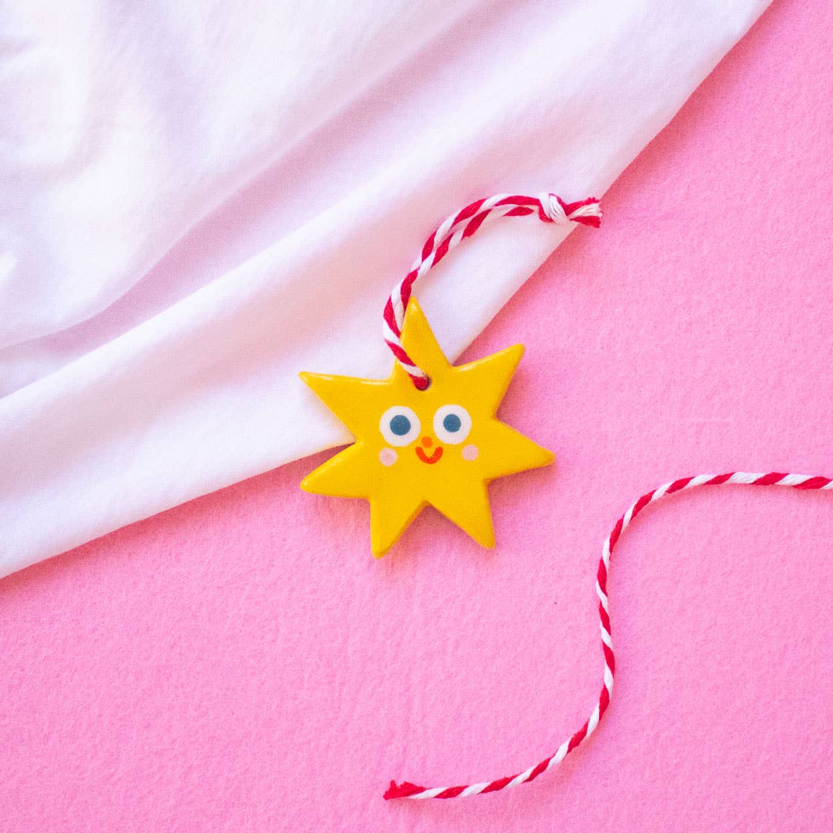 Kleiner Stern / Keramik-Hängeornamente Ana Seixas