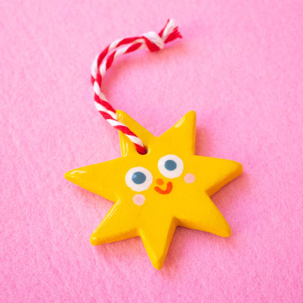 Kleiner Stern / Keramik-Hängeornamente Ana Seixas