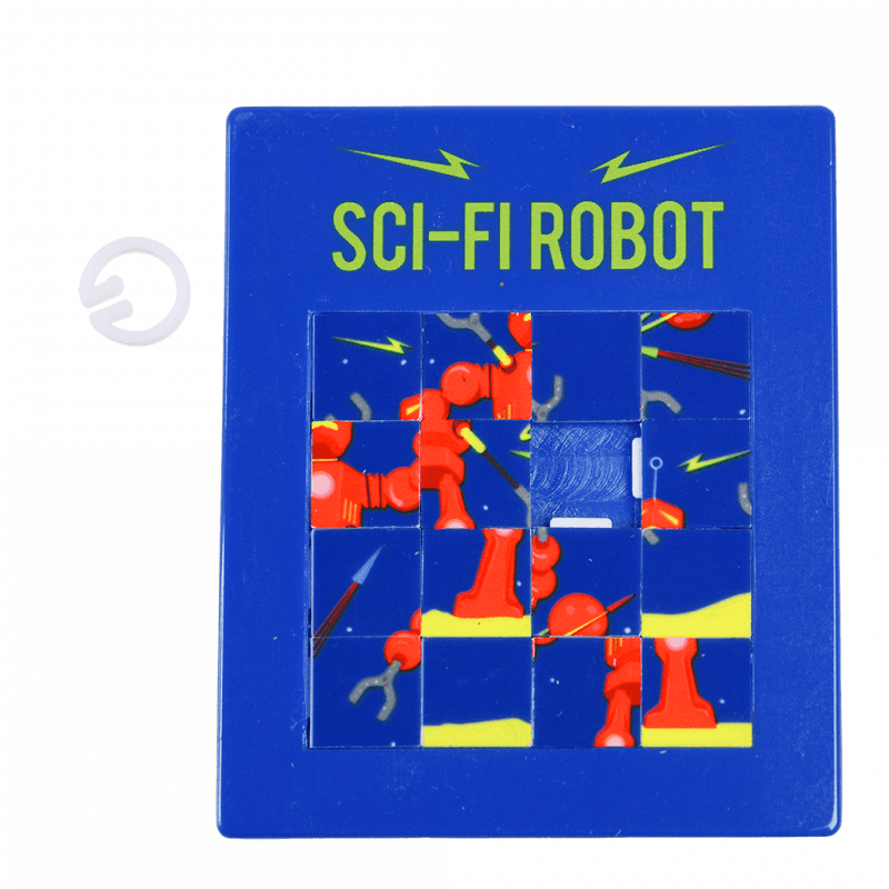 Schiebepuzzle 'Sci-Fi Roboter'
