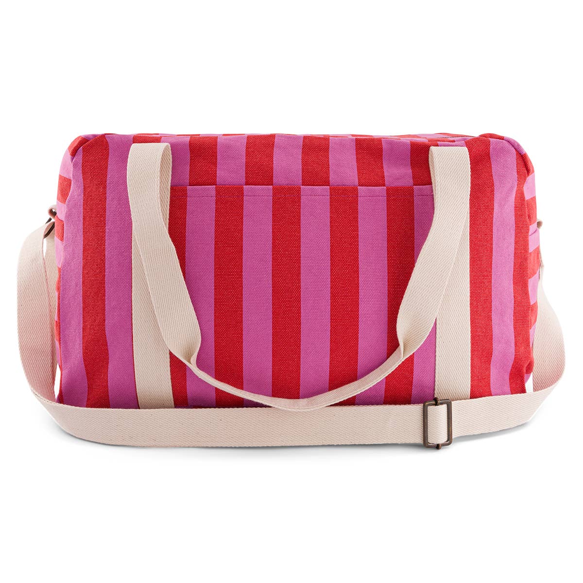 WICKELTASCHE - WOCHENENDTASCHE RAPHAEL STREIFEN ORCHIDEE/ TOMATE
