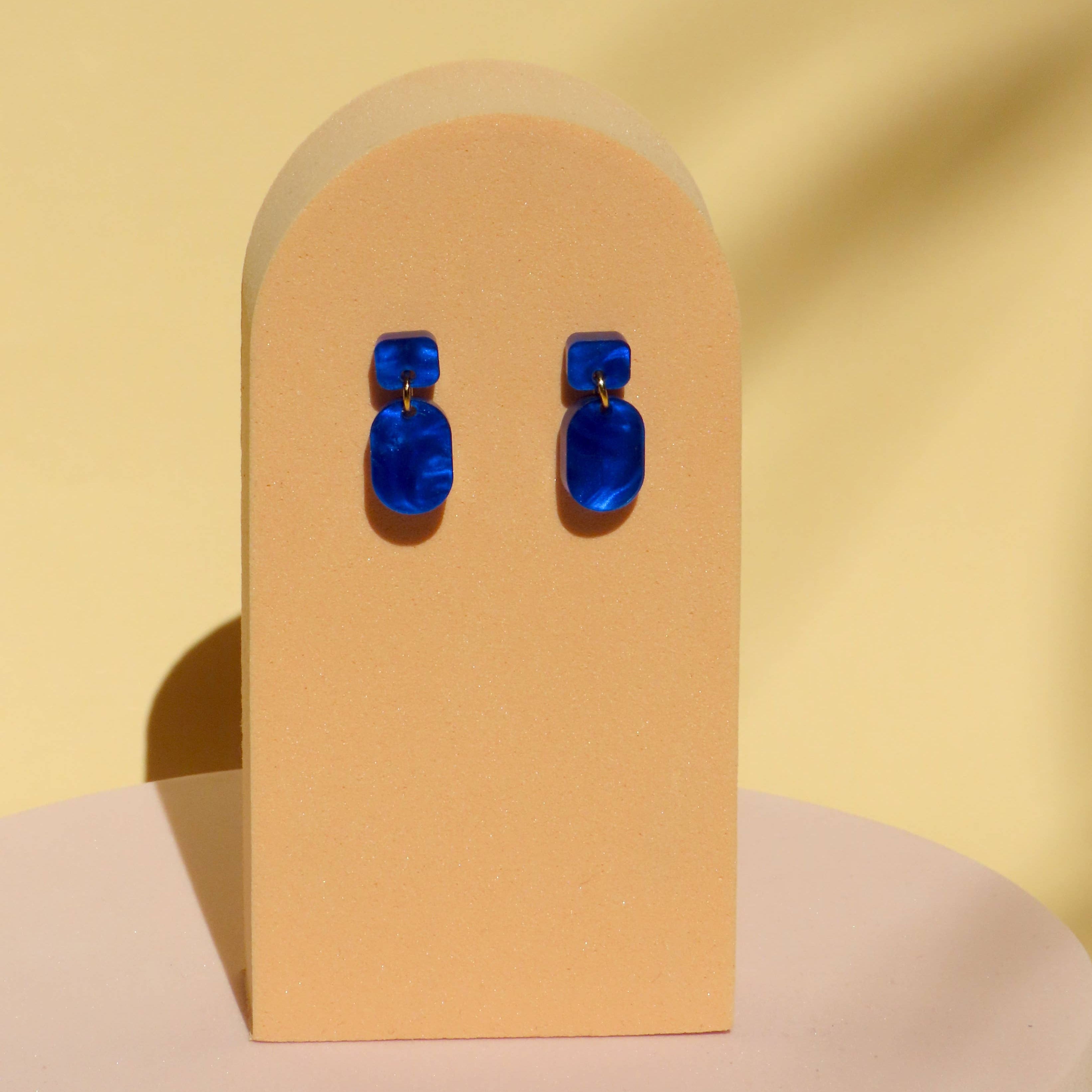 Blue Creamy Mini Ohrhänger niemalsmehrohne