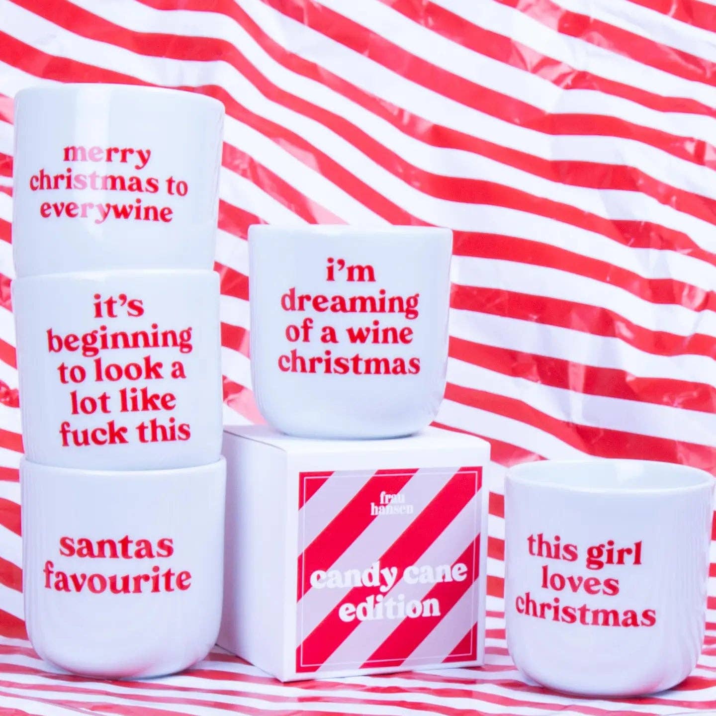 Becher "Christmas Girl" von  Frau Hansen