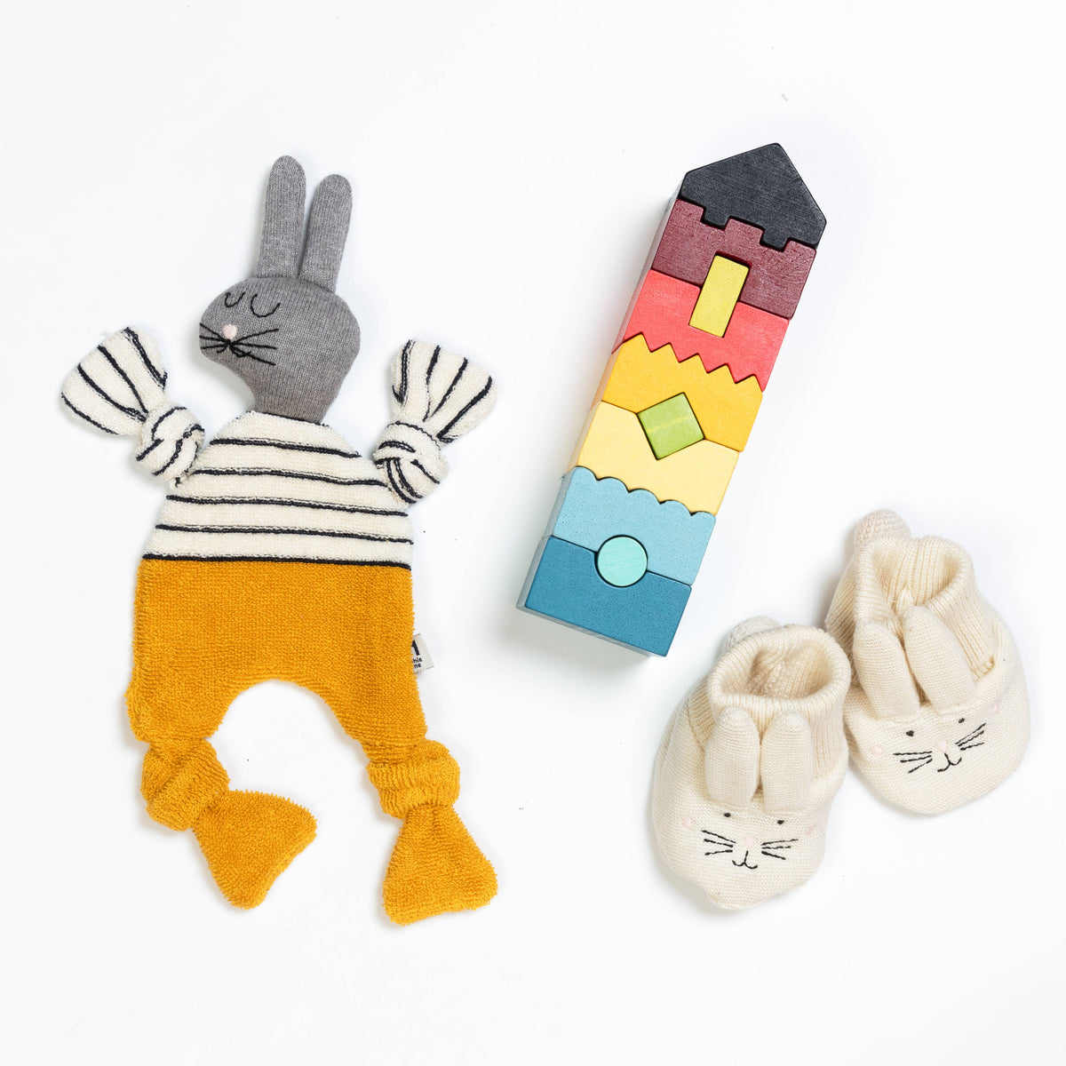 Sophie Home Ltd - Baby-Schmusetuch Kuscheltuch: Hase Gelb