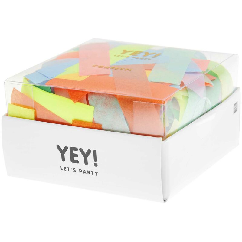 YEY! Let's Party Konfetti 'Happy Birthday / multicolor / rechteckig'